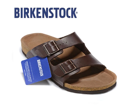 Original Birkenstock Men Summer Slippers Soft Shoes Men Leather Beach ...