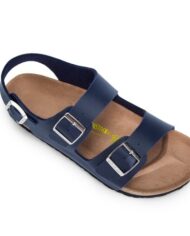 2019 Original Birkenstock Men 803 Beach Slippers Milano Basalt Sandal Leisure Men’s Unisex Shoes Leather Cork Sandals Slippers